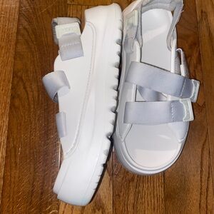 Mens UGG Stratus White Strappy Sandals Sz 9 EUR 40 PRELOVED ❤️